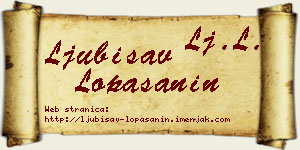 Ljubisav Lopašanin vizit kartica